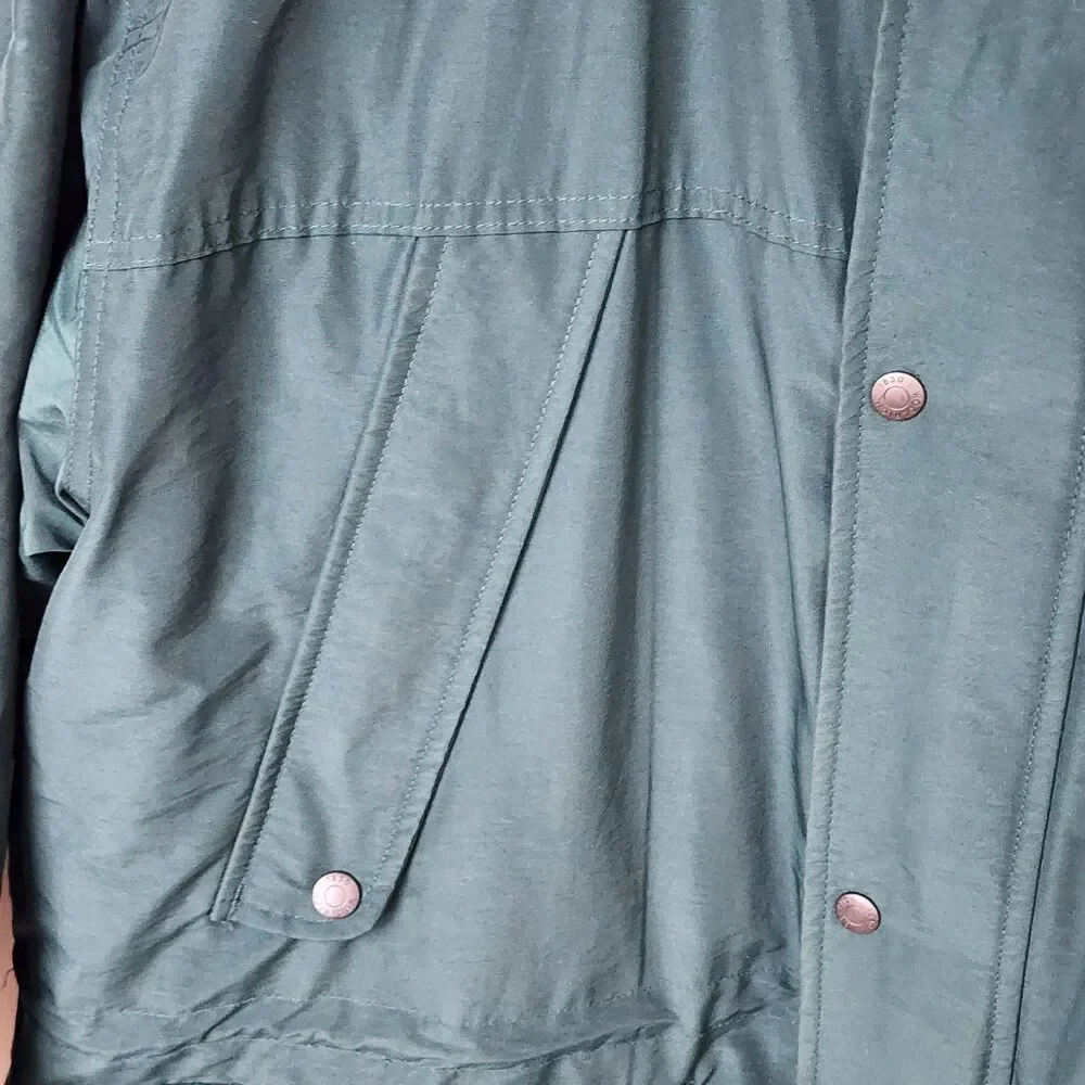 Vtg Woolrich Dark Pine Parka Jacket Men's XL 60/40 Cotton Nylon Insulated Hooded